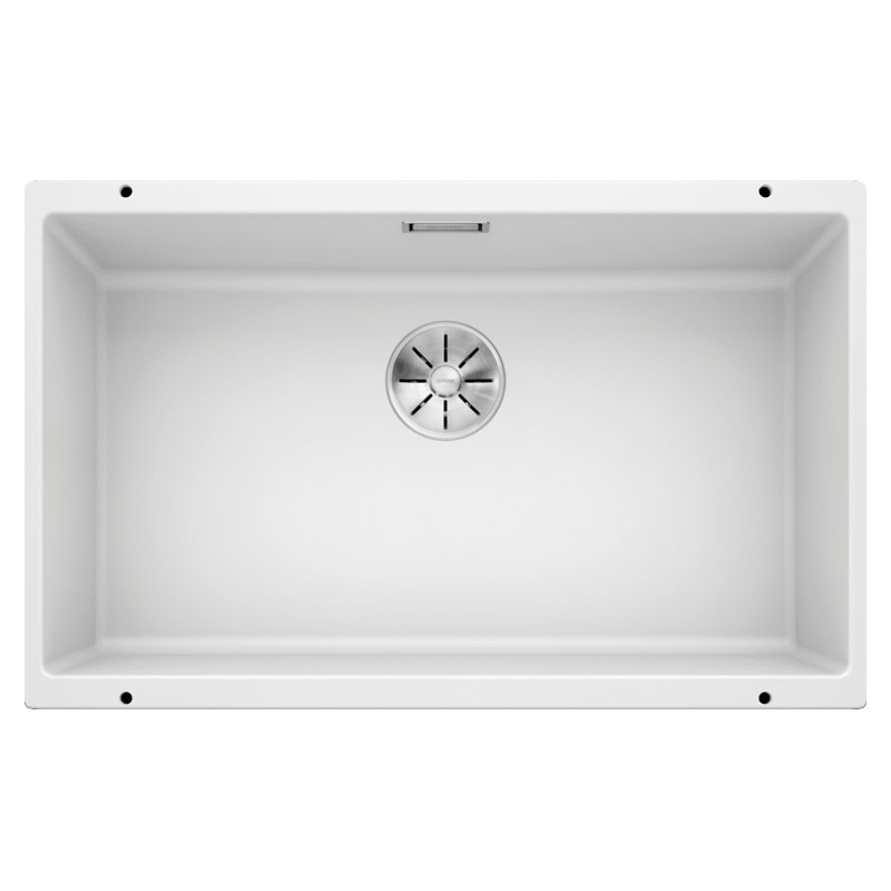 Blanco SUBLINE 700 U WHITE Silgranit Single Bowl Undermount Sink 523446