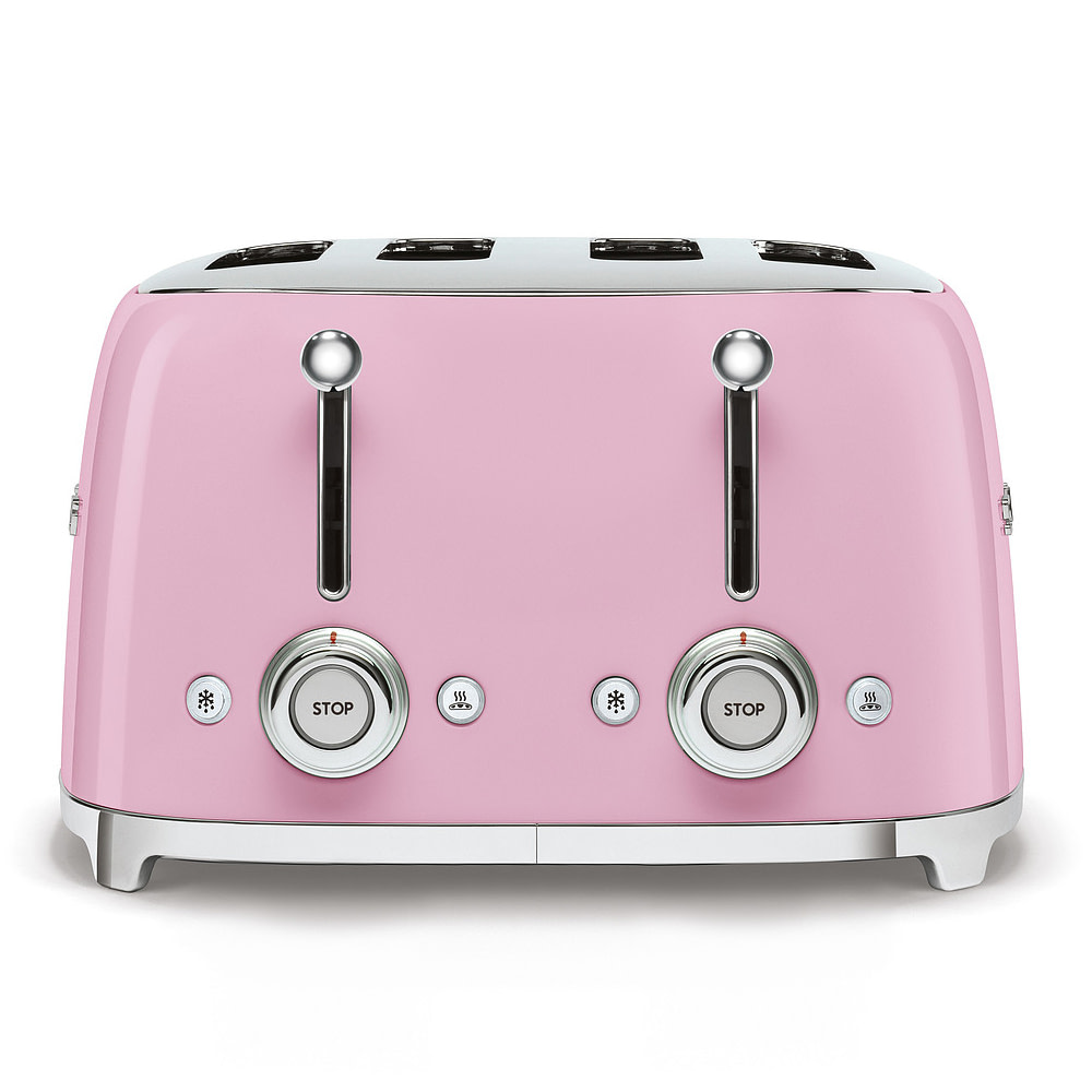 Smeg Tsf Pkuk Retro Slice Toaster Pink Appliance City