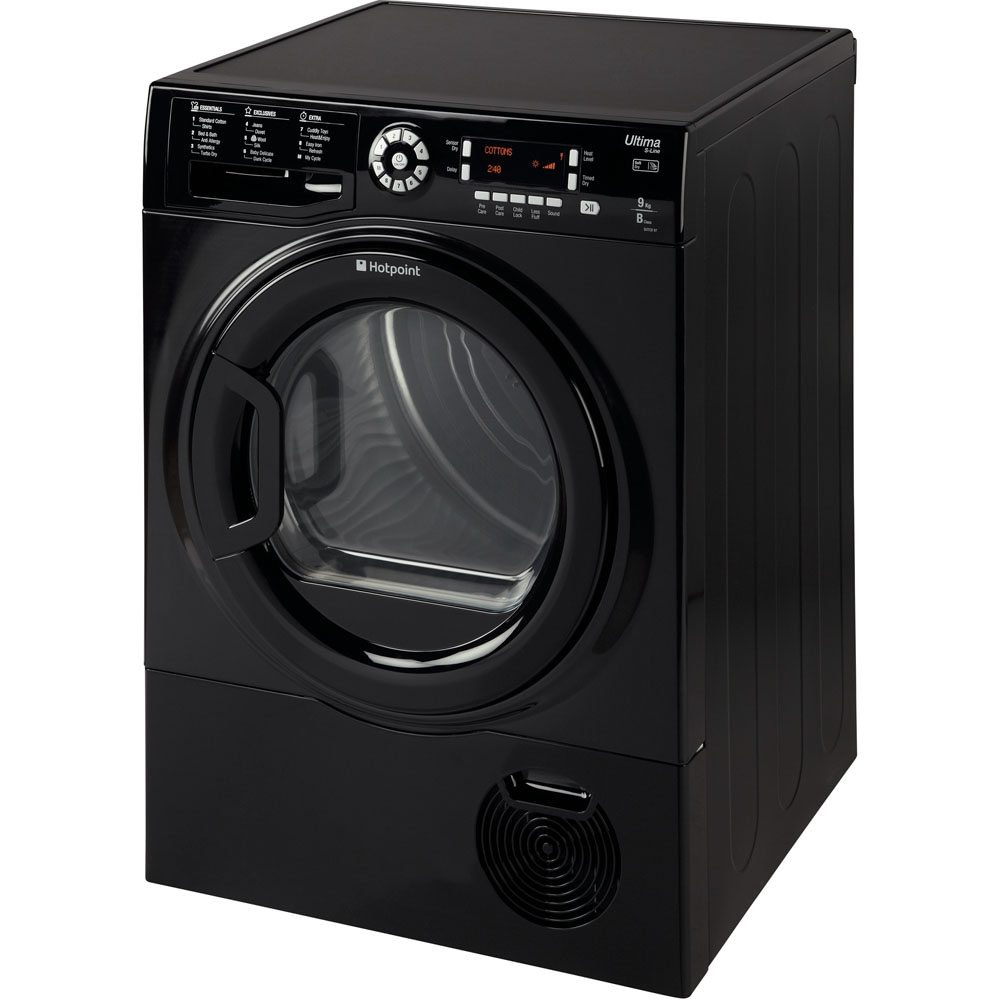 Hotpoint SUTCD97B6KM 9kg Ultima S Line Condenser Tumble Dryer BLACK