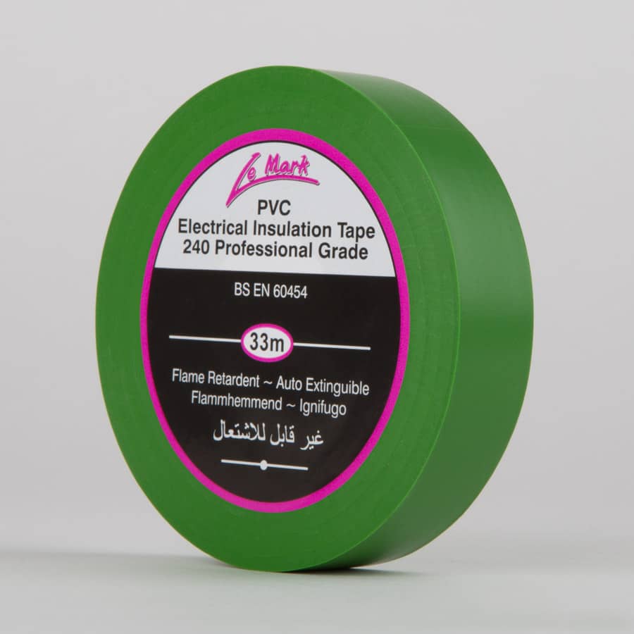 GREEN - PVC Electrical Insulation Tape