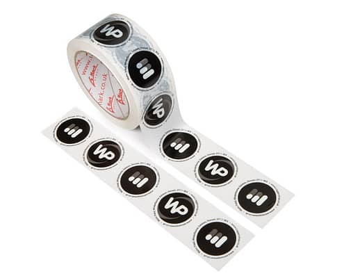Custom Printed Packing Tape | Vinyl | Colours - 2 (Black, Grey) | Positive and Reverse Print