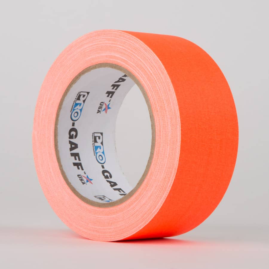 Gaffer Tape 2" NEON FLUORESCENT YELLOW 26 yd Gaffers Gaff Gaffer's Adhesive 2in. 