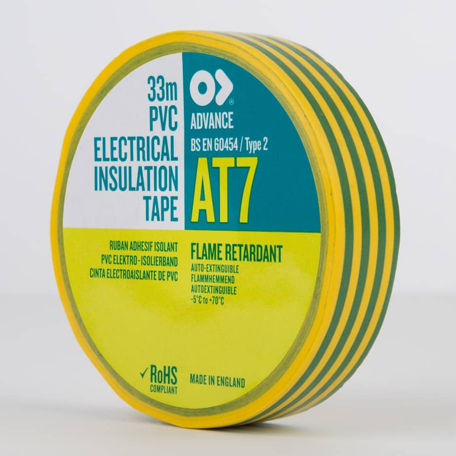 Size & Colour Advance AT7 Self Extinguishing PVC Electrical Tapes Choose Type 
