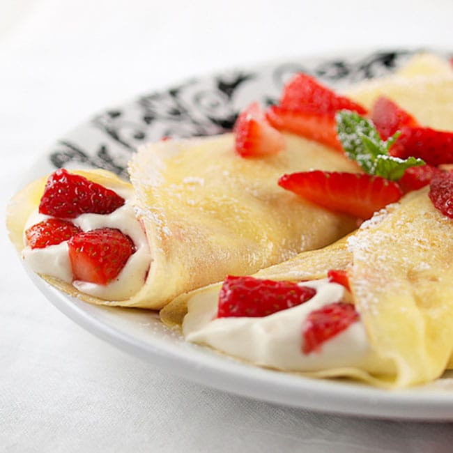 Appliance City - Recipes - White Chocolate Mousse Crepes