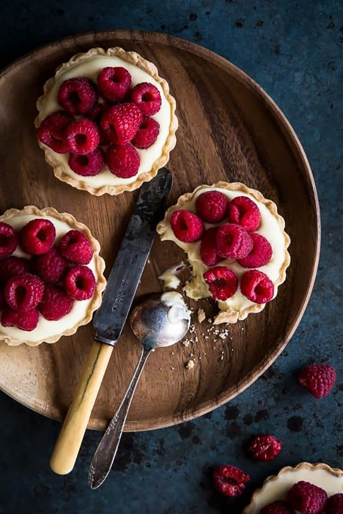 pastry day - recipe - white chocolate and berry mascarpone tarts - appliance city