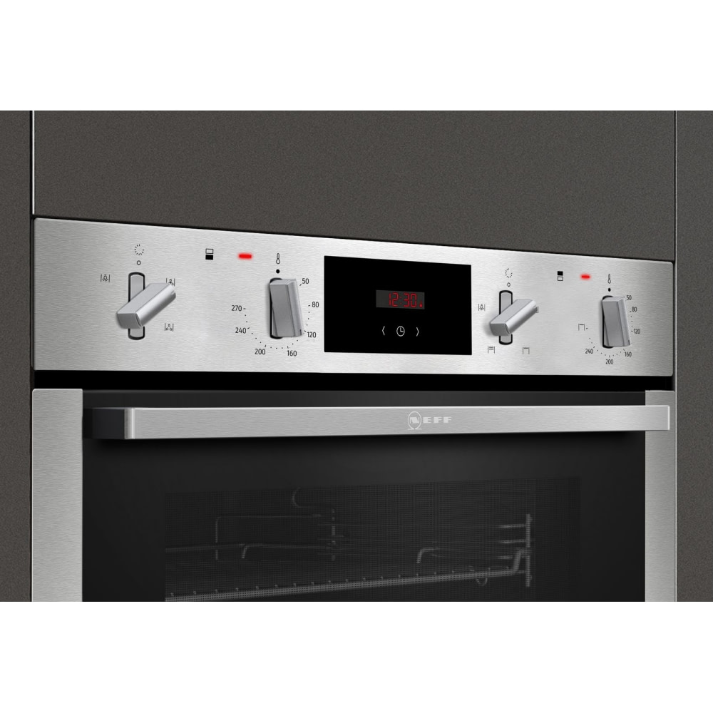 Neff N50 U1ACE2AG3B Black/Graphite Grey Built-In Double Oven