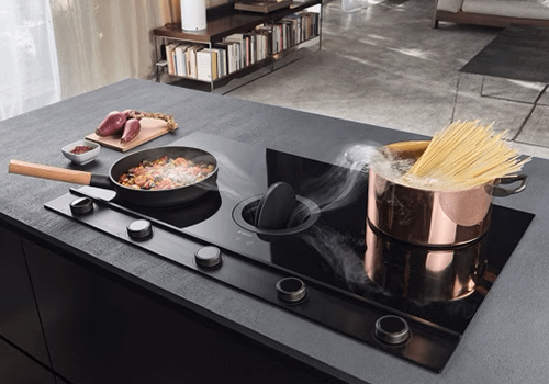 Elica air venting induction hob