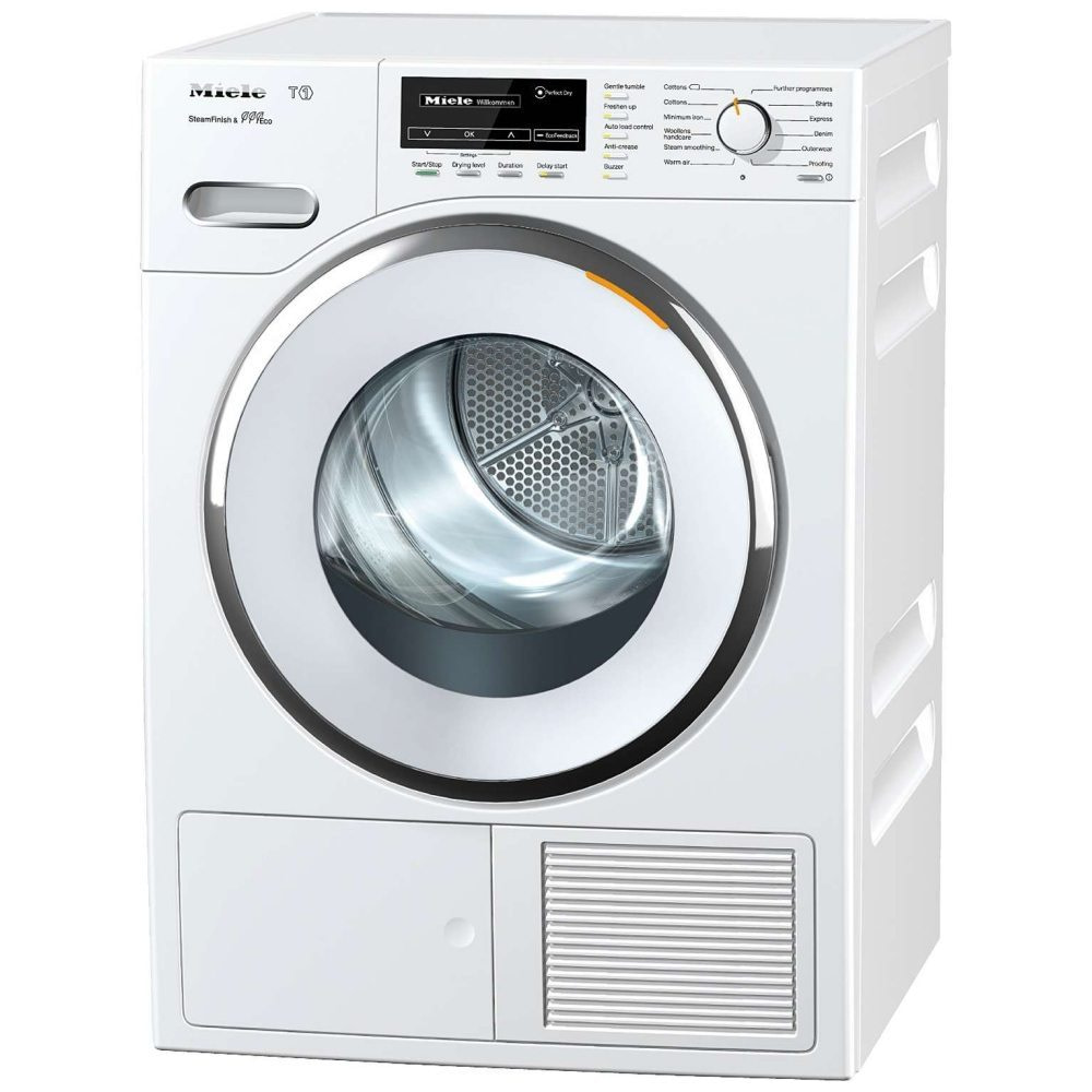 Miele TMG840WP 8kg T1 Steam Heat Pump Condenser Tumble Dryer ...