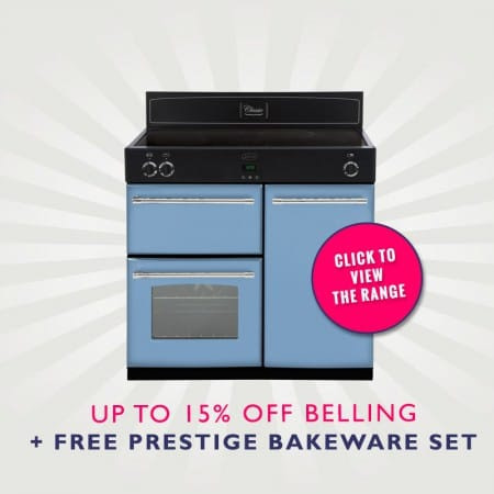 Up to 15% off Belling Range Cookers Plus free prestige bakeware set | Appliance City