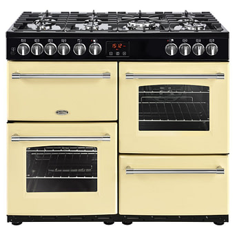 belling dual fuel range cooker 100cm