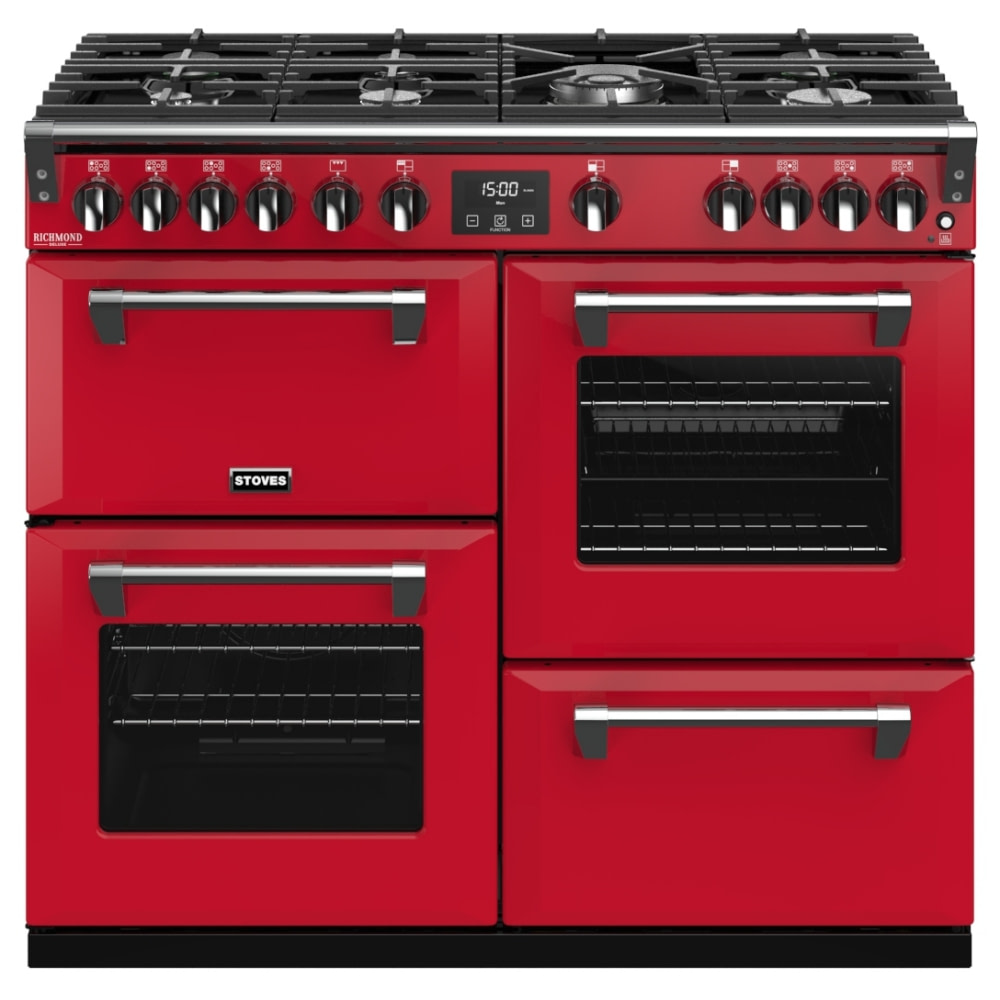 Stoves RICHMOND DX S1000GCBHJA Stoves Richmond 1000mm Gas Range RED Appliance City