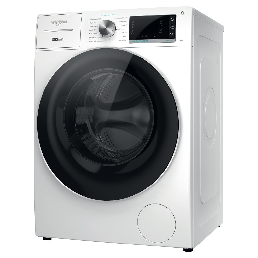 Whirlpool W8W046WRUK 10kg Auto Dose Washing Machine 1400rpm WHITE