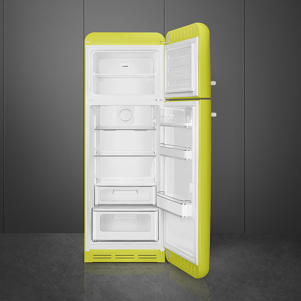 Smeg FAB30RLI3 60cm Retro Fridge Freezer Right Hand Hinge LIME GREEN