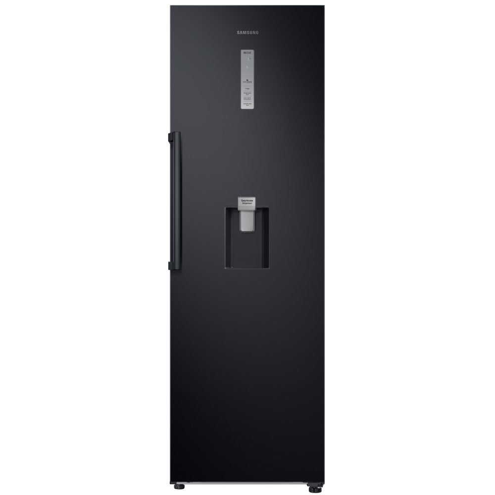 Black larder fridge with water dispenser