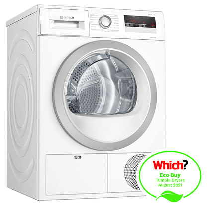 Bosch WTH85222GB 8kg Serie 4 Heat Pump Condenser Dryer - WHITE ...