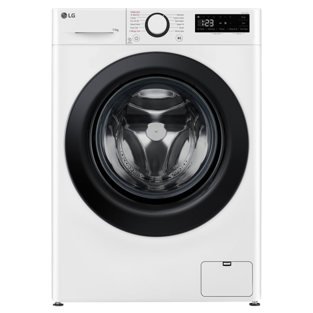 LG F4Y511WBLN1 11kg TurboWash Steam Washing Machine - WHITE - Appliance City