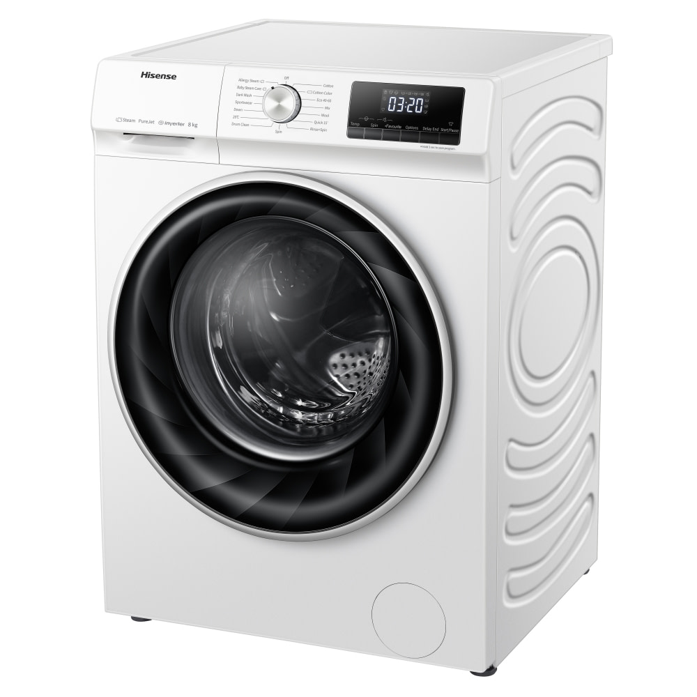 Hisense WFQY8014EVJM 8kg Washing Machine 1400rpm - WHITE - Appliance City