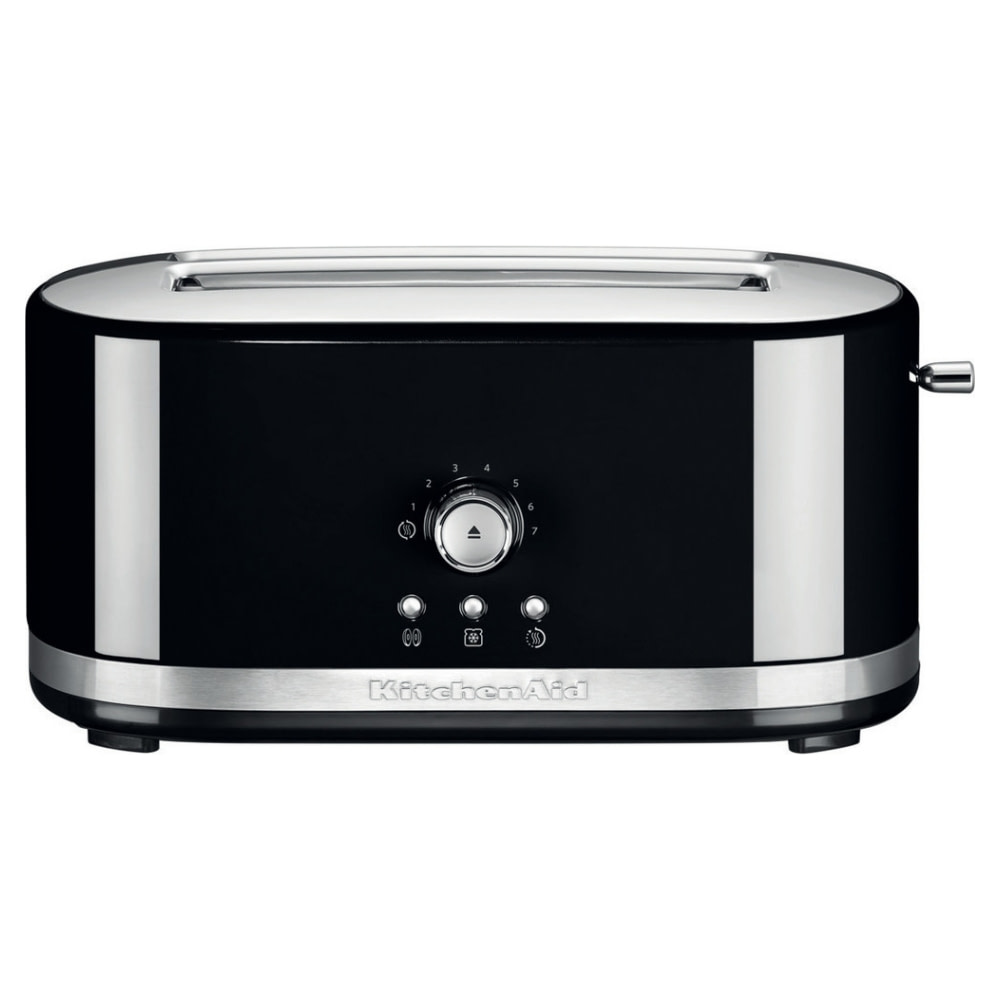 KitchenAid KMT4116OB 4-Slice Wide-Slot Toaster Onyx Black KMT4116OB - Best  Buy