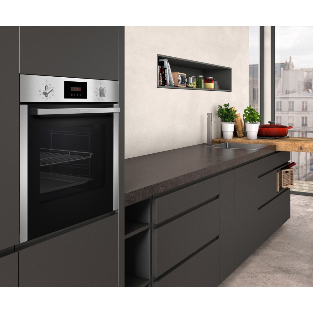 Neff B6CCG7AN0B N30 Slide & Hide CircoTherm Pyrolytic Single Oven ...