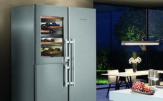 matching freestanding fridge and freezer