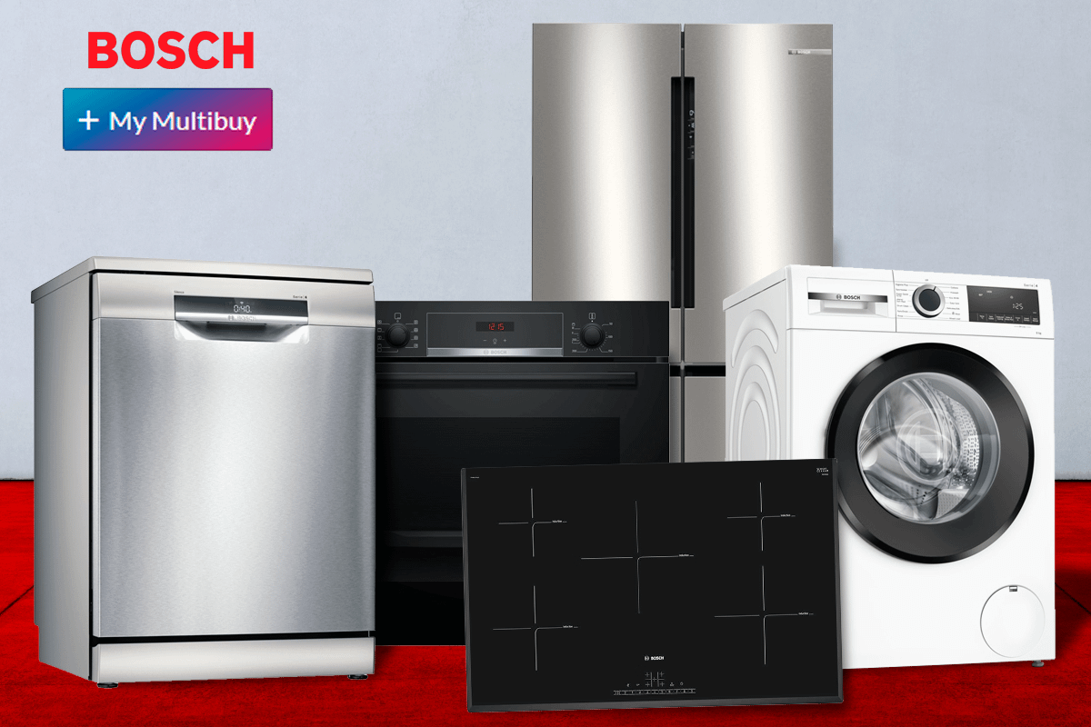 Bosch appliances grouped together, with My Multibuy shown as option