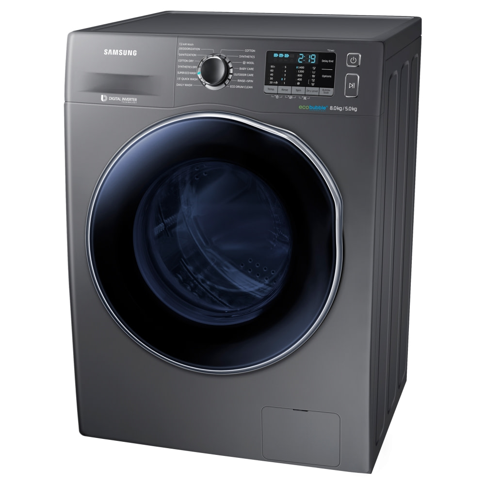 Samsung Wd80j5a10ax 8kg Ecobubble Washer Dryer Graphite Appliance City