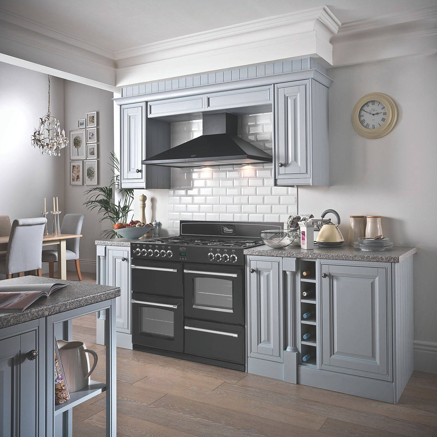 belling range cooker grey