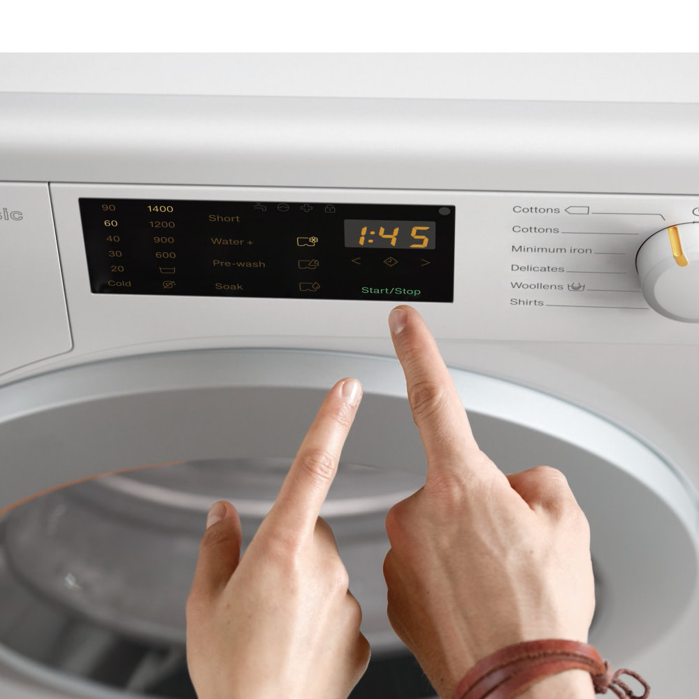 Miele WDB020 7kg Eco Washing Machine 1400rpm WHITE Appliance City