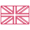Red icon of the British flag