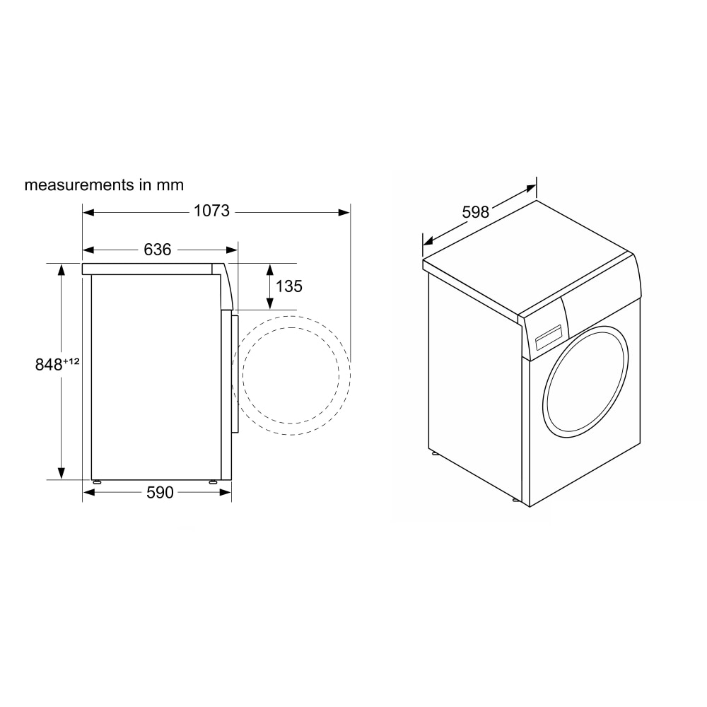 Neff W244GG09GB 9kg Washing Machine 1400rpm WHITE Appliance City