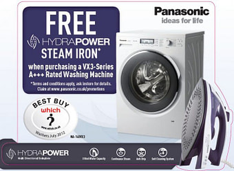 panasonic washing machine with iron