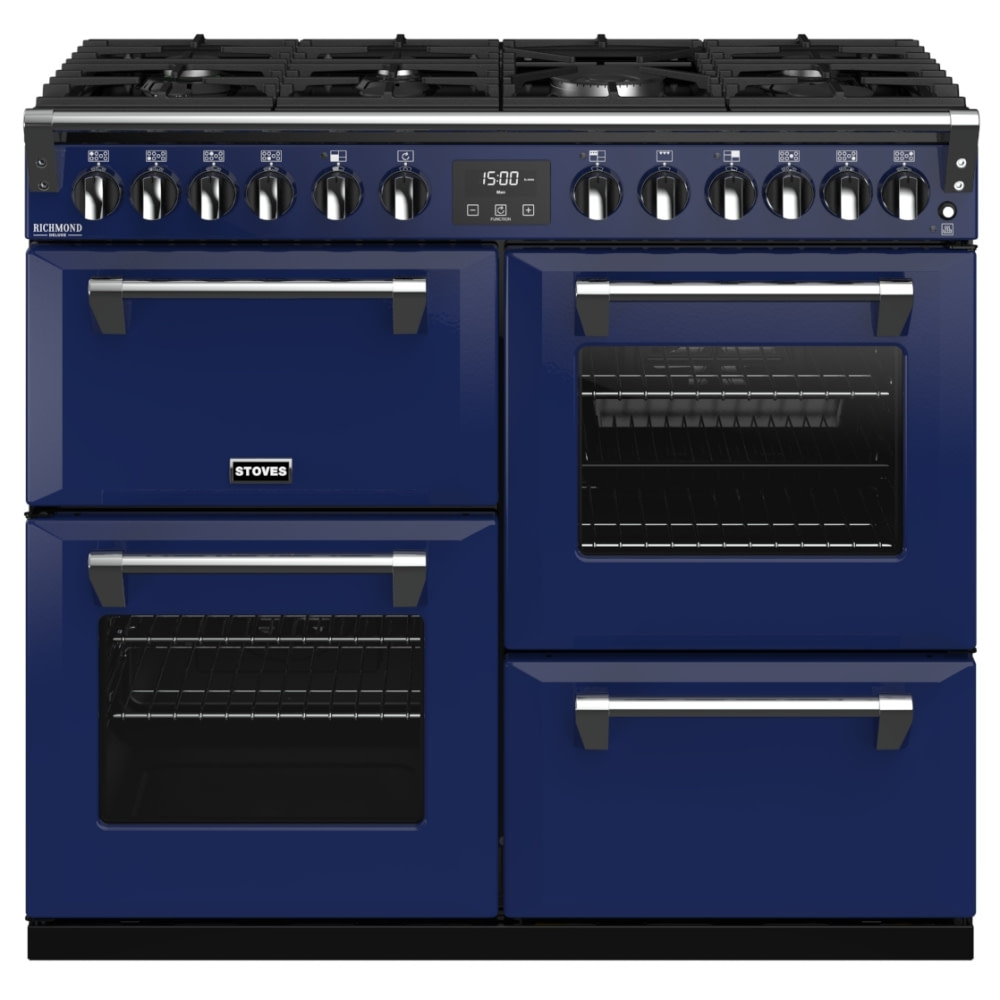 Stoves RICHMOND DX S1000DFCBMGA Richmond 1000mm Dual Fuel Cooker BLUE