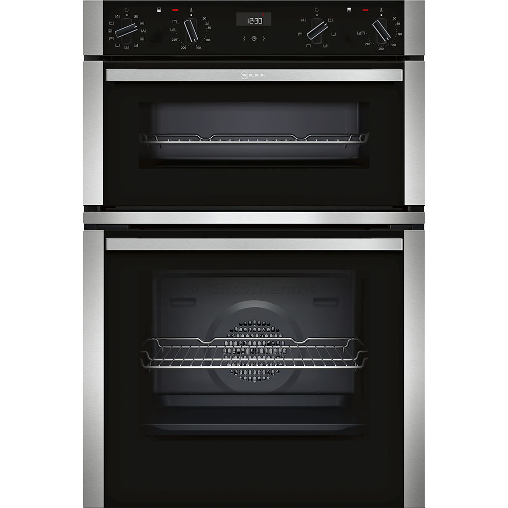 Stainless steel built in double oven