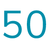 blue number 50 icon