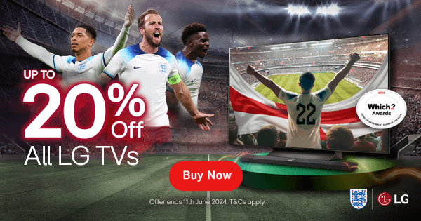 Up to 20% off ALL LG TVs