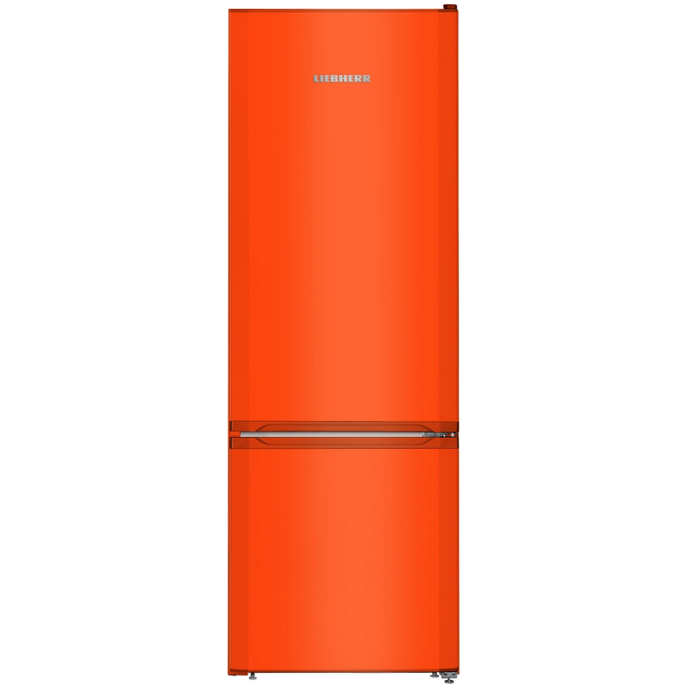 Orange fridge deals freezer