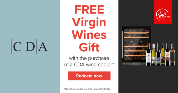 free wine gift set with CDA wine coolers