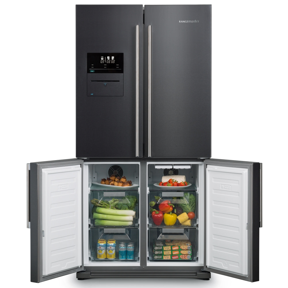 Rangemaster RSXS19DI/C French Style Four Door Fridge Freezer With VSeal