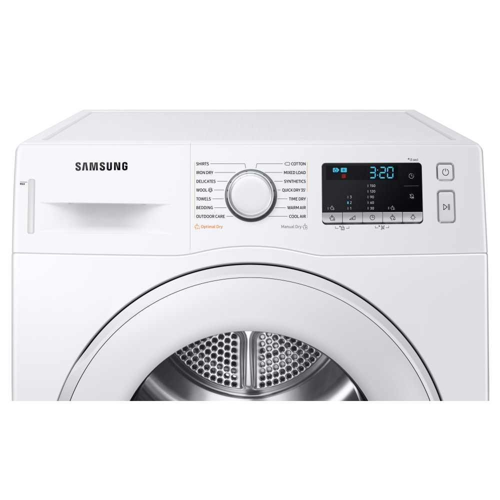 Samsung DV80TA020TE 8kg Heat Pump Condenser Dryer WHITE Appliance City