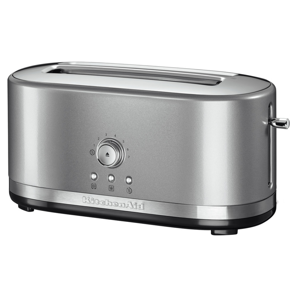 KitchenAid 5KMT4116BCU 4 Slice Long Slot Toaster CONTOUR SILVER