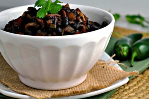 vegan and gluten free black bean chilli