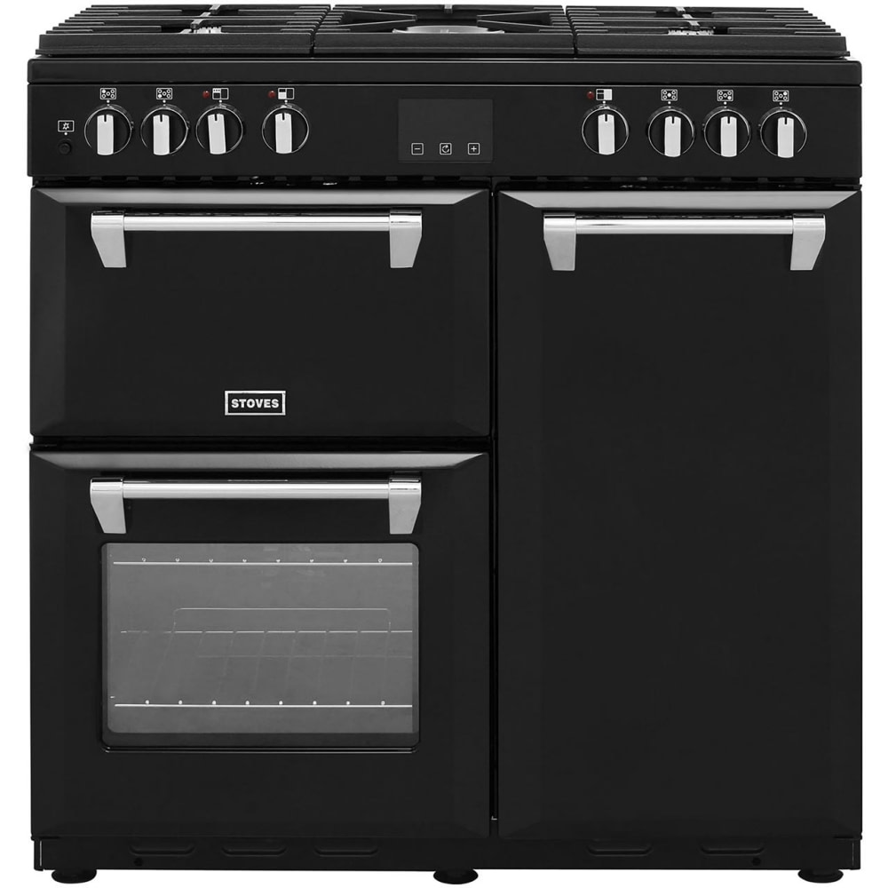 stoves belmont 900dft 90cm dual fuel range cooker