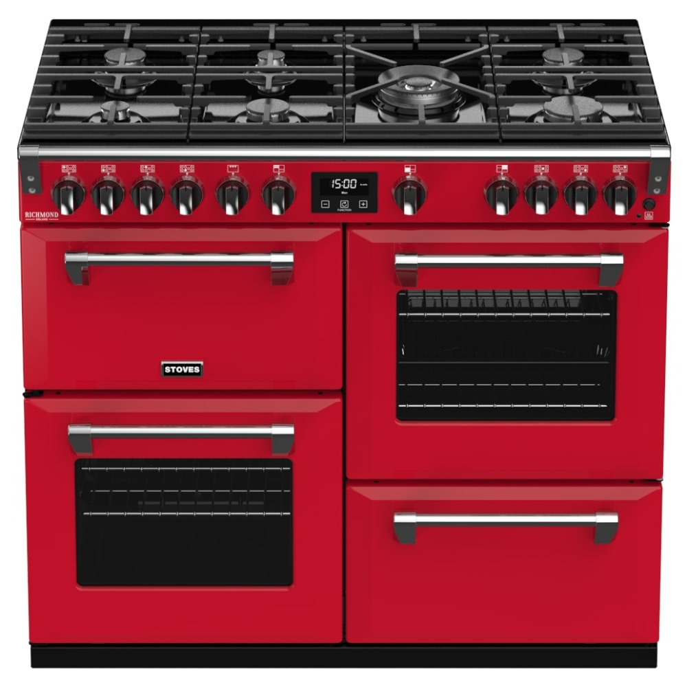 Stoves RICHMOND DX S1000GCBHJA Stoves Richmond 1000mm Gas Range RED