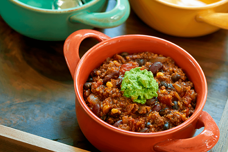 Grassfed Beef, Red Bean, and Quinoa Chili