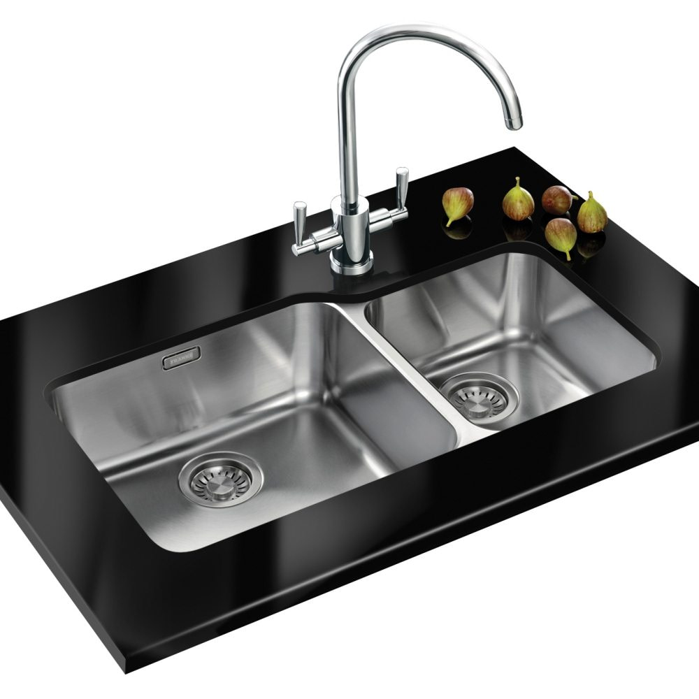 Franke LARGO LAX120 45-30 RHSB Largo 1.5 Undermount Sink Right Hand Franke Stainless Steel Undermount Sink