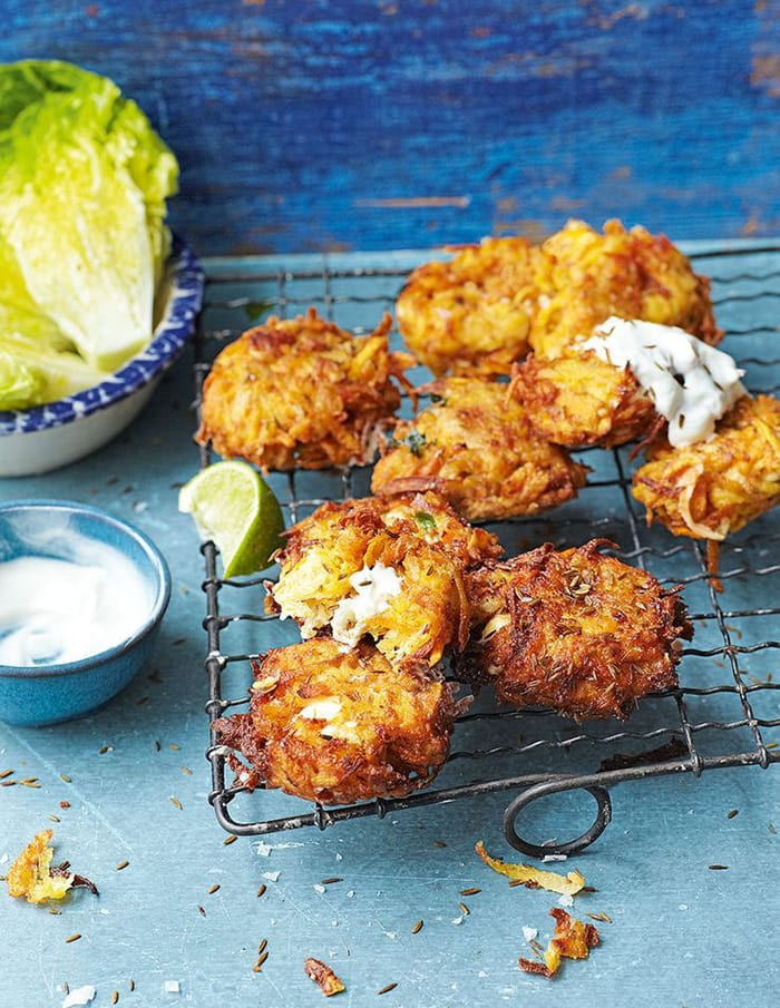 Fritter Day - Recipes - Appliance City - Carrot Sweet Potato and Feta Fritters