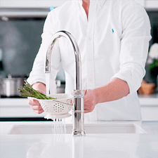 Quooker PRO3 CLASSIC FUSION ROUND NICKEL 3CFRNIG Classic Round Fusion 3-in-1 Boiling Water Tap