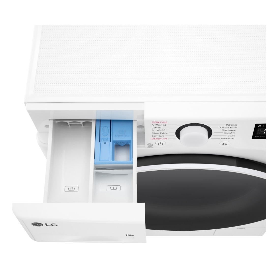 LG F4A510WWLN1 10kg Washing Machine 1400rpm - WHITE - Appliance City