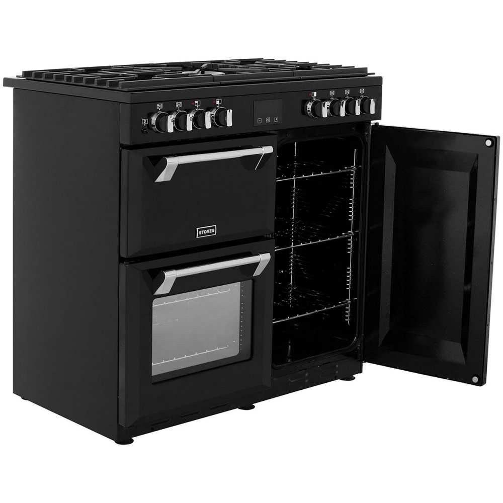 stoves belmont 900dft 90cm dual fuel range cooker