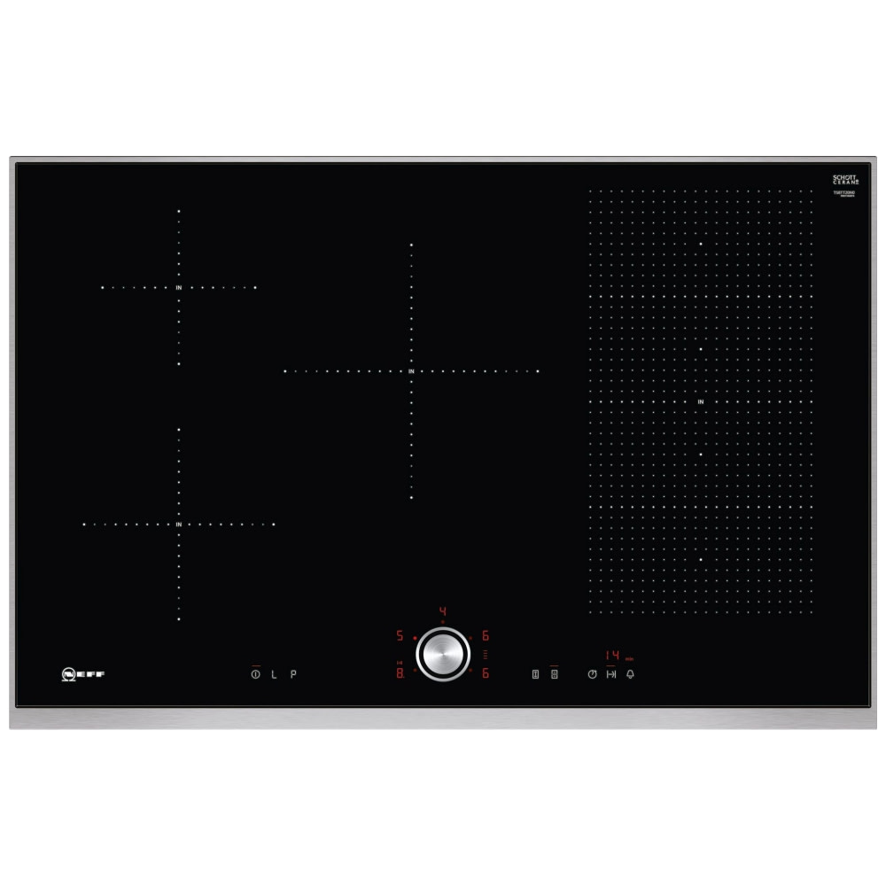 Neff T58TT20N0 83cm FlexInduction Hob STAINLESS STEEL Appliance City